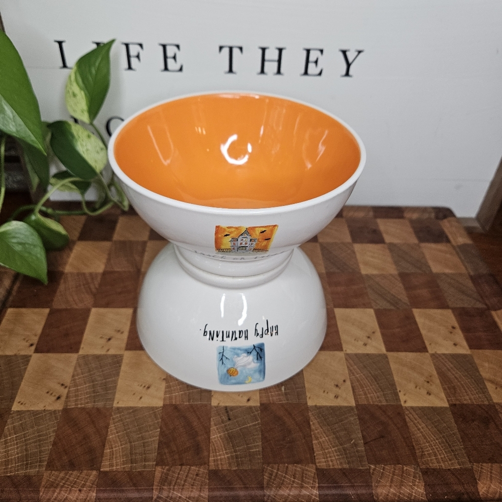 Halloween Rae Dunn bowls Set of 2 Happy Haunting & Trick or Treat